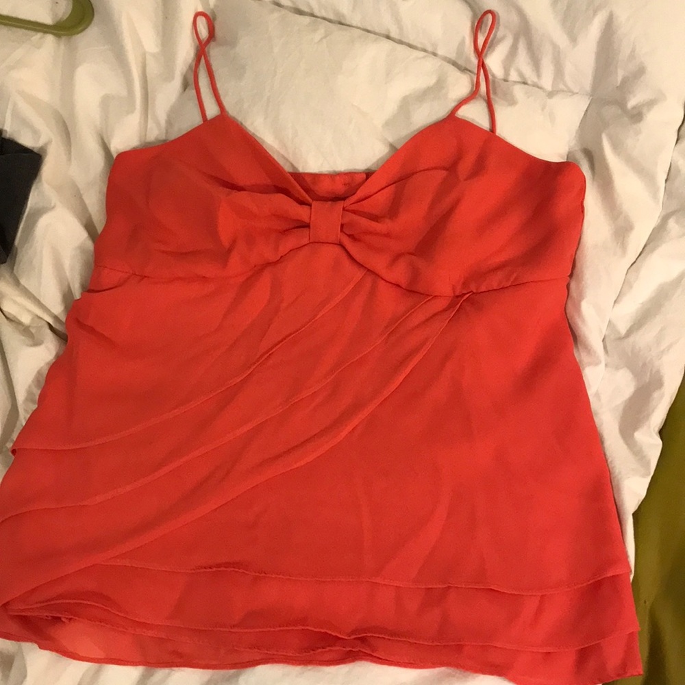 Medium Coral Chiffon Tank